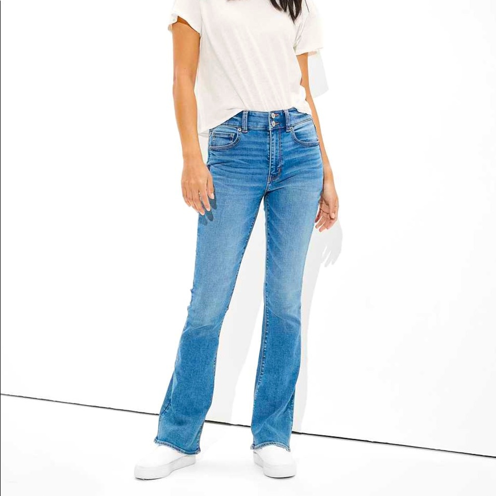 American Eagle High Rise Artist Flare Jean